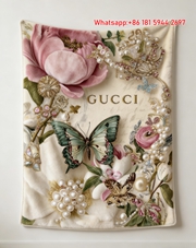 Gucci Peony & Butterfly Pearl Throw blankets IMG_2804